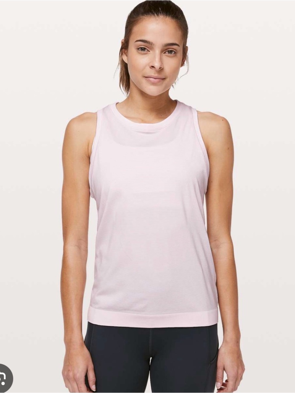 lululemon athletica Light Pink Performance Tank Top